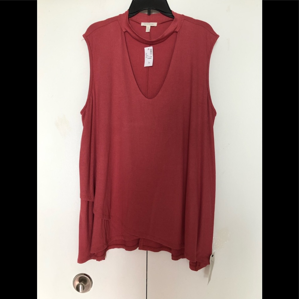 Loralette Tank top 3X New with Tags Asymetrical